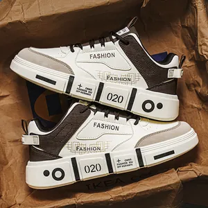 Men's Trendy Casual Board Shoes Color Block Microfiber PVC Soft Sole Sneakers For Students Teenagers Versatile Flat Shoes