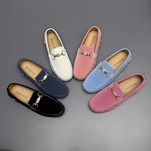 Premium suede men's loafers and driving shoes available in multiple colors with metal bit