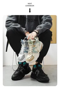 Close-up detail of trendy high-top sneakers for men featuring stylish bandana prints