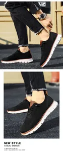 Κοντινό πλάνο με ανδρικά μαύρα αναπνεύσιμα casual sneakers από πλέγμα