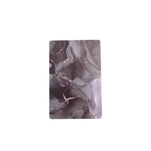 Elegant grey and pink marble pattern jewelry display card for necklace and earring sets