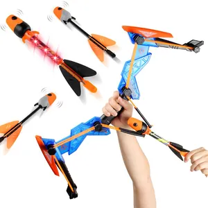 Set arco e frecce giocattolo per bambini con luci LED lampeggianti per sport