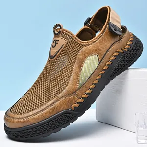 Scarpe da Guado Outdoor da Uomo in Mesh Traspirante Scarpe Sportive Acquatiche Estive Suola Spessa Antiscivolo Sneakers da Trekking Casual da Uomo