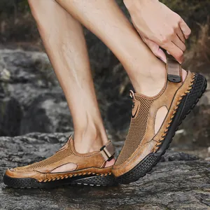 Scarpe da wading outdoor traspiranti da uomo con punta chiusa e tomaia in mesh