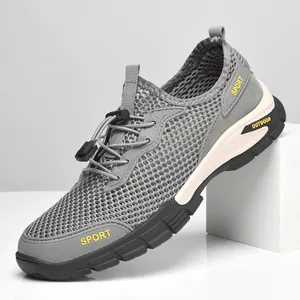 Scarpe da Ginnastica in Rete All'aperto per Uomo Estive Traspiranti Traforate Sportive Casual Suola in Gomma Morbida Scarpe da Passeggio Grandi Dimensioni