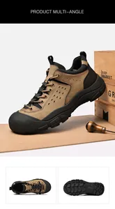 Volledige weergave van robuuste outdoor wandelschoenen met stevige antislipzolen