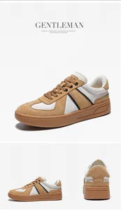 Vista professionale multi-angolo di sneaker GAT da uomo in pelle scamosciata e tela
