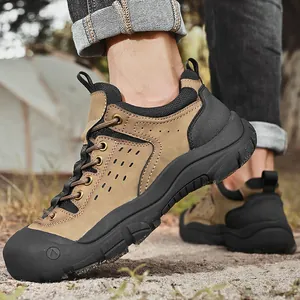 Outdoor wandelschoenen voor heren met dikke zool en beschermende neus