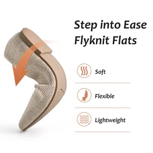 Ballerine Flyknit comode e flessibili con punta quadrata e maglia traspirante per donna.