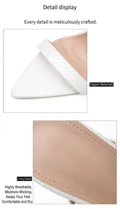 Detailansicht der weißen Schlangenlederstextur und des Innenfutters bei Stilettos