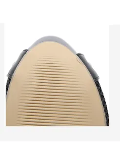 Close-up detail showing the textured anti-slip rubber sole on women's high heel sandals