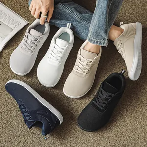 Baskets minimalistes à bout large en maille flyknit pour hommes et femmes
