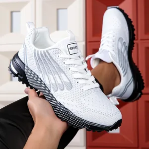 Men Fashion Mesh Breathable Running Shoes Comfortable Lightweight Sports Sneakers For Outdoor Travel Casual Male Footwear