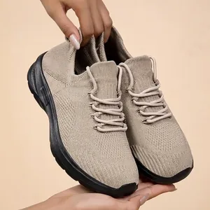Women's Breathable Fly-knit Sneakers Casual Lightweight Mesh Walking Shoes Summer Sport Shoes For Ladies