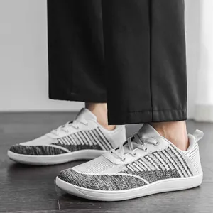 Barefoot Shoes Wide Toe Box Breathable Flyknit Casual Running Sneakers Men Women Lightweight Minimalist Zero Drop Training Walking Shoes