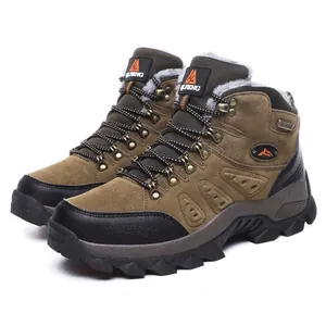 Herren Outdoor-Wanderschuhe hoch geschnitten mit Warmfutter und rutschfester Sohle