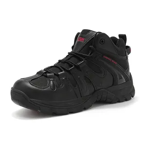 Chaussures de Randonnée Extérieures pour Hommes Microfibre Tissu Oxford Antidérapant Respirant Bottes de Désert Baskets Tactiques Grande Taille