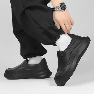 Wasserdichte schwarze EVA-Kochschuhe und rutschfeste Gartenschuhe für Herren/Damen
