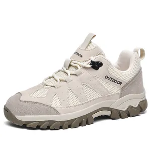 Scarpe da Trekking Outdoor Uomo Donna Traspirante Rete Camoscio Patchwork Sneakers Suola in Gomma Antiscivolo Scarpe da Passeggio