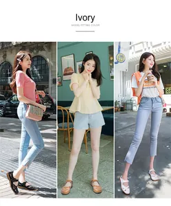 Three-panel street style view of comfortable hollow-out leather sandals for women.