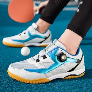 Chaussures de tennis de table pour enfants avec maille respirante et boucle rotative