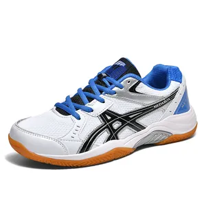 Professional badminton shoes with shock absorption and gum sole for training