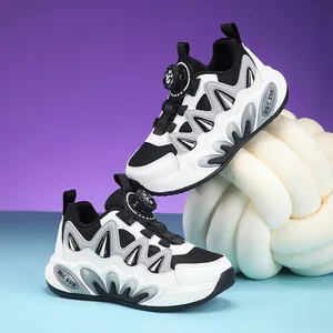 Chaussures de sport respirantes et antidérapantes pour enfants avec boucle