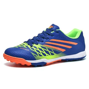 Unisex Synthetisch Leer Rubber Voetbalschoenen TF Turf Noppen Antislip Slijtvaste Voetbal Training Sneakers Voor Volwassenen