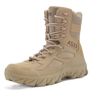 Professionelle braune taktische Kampfstiefel für Herren Outdoor-Wüstentraining