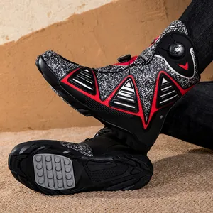 Botas de moto urbanas con sistema de cordones rápidos y suelas de carrera antideslizantes