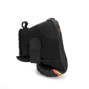 High quality warm black children's snow boots with soft fleece lining and flexible rubber sole