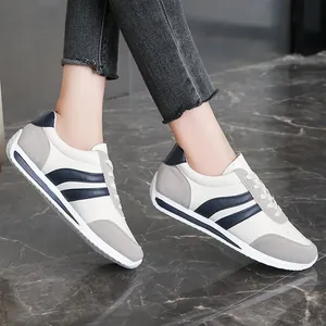Stylish women's autumn lace-up casual sneakers with soft anti-slip soles for daily wear
