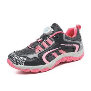 Damen Outdoor Wanderschuhe Mit Drehverschluss Leicht Rutschfest Atmungsaktiv Trekking Sneaker Für Camping Klettern Herbst