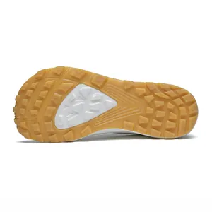 Durable gum rubber sole of outdoor hiking shoes with professional anti-slip traction
