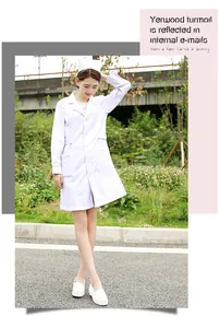 Professional model wearing white air cushion nurse shoes in a natural outdoor setting