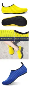 Tessuto traspirante ad asciugatura rapida e bordo elastico scarpe da spiaggia