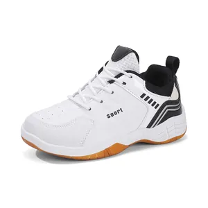 Chaussures de sport blanches enfant avec maille respirante et semelle en gomme souple