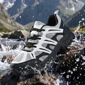 Chaussures de Randonnée en Maille Respirante pour Femmes Sports de Plein Air Antidérapantes Alpinisme Chaussures de Camping Été Baskets Légères