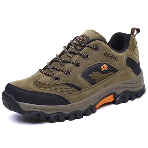 Zapatos de Senderismo Profesionales para Hombre Malla Transpirable Tejido de Calidad Zapatillas de Trekking Antideslizantes