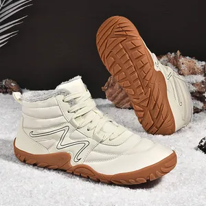 High Top Snow Boots for Men Women Winter Warm Waterproof Non Slip Hiking Shoes Plus Velvet Outdoor Work Boots Casual Boots