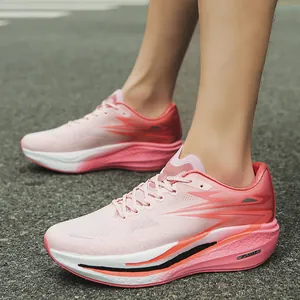 Ultraleichte Carbon-Laufschuhe mit atmungsaktivem Mesh für aktive Damen und Herren