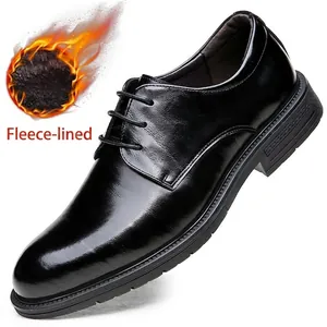 Hommes Chaussures Derby Affaires Formel en Cuir Microfibre À Lacets Classique Couleur Unie Chaussures pour Mariage Bureau Gentleman