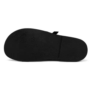 Detailed texture of the black anti-slip rubber sole for barefoot casual shoes