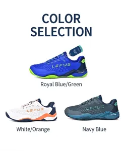 Chaussures de sport professionnelles pour tennis et badminton en trois coloris