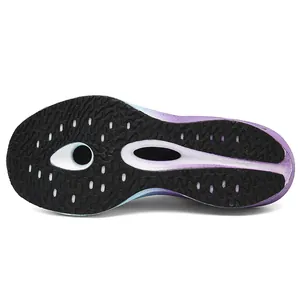 Professionelle Marathon-Laufschuh-Gummisohle mit lila Farbverlauf-Zwischensohle