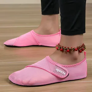 Pink mesh water shoes for beach and swimming, breathable lightweight outdoor footwear