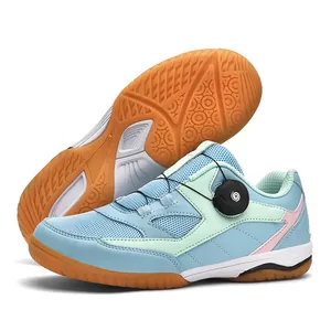 Chaussures de bádminton pour femmes avec système de laçage à cadran et semelle antidérapante