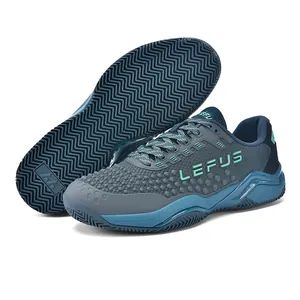Chaussures d'entraînement de tennis et de badminton en mesh respirant bleu sarcelle