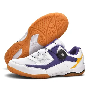 Chaussures de badminton professionnelles avec mesh respirant et système de laçage rapide