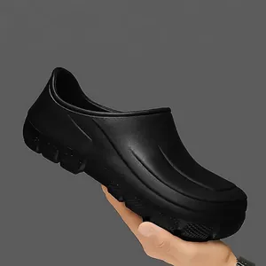 Zuecos de EVA Unisex para Hombre Impermeables Antideslizantes Zapatos de Chef Zuecos de Jardín Ligeros Suela Gruesa Zapatillas de Trabajo